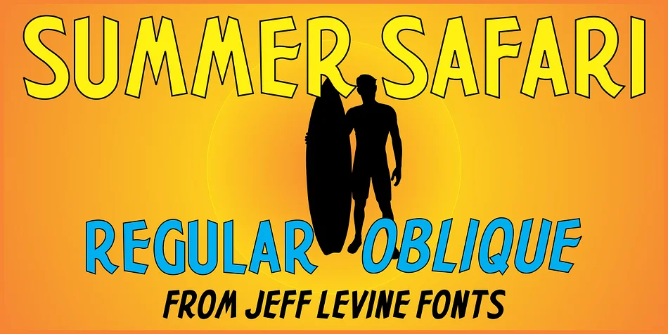 SUMMER SAFARI JNL by Jeff Levine Fonts — Display Font