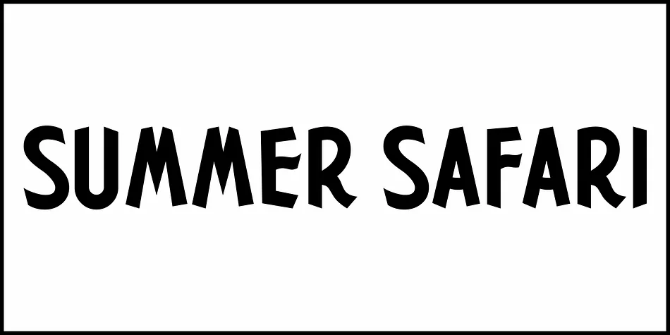 SUMMER SAFARI JNL by Jeff Levine Fonts — Display Font — thumbnail 2