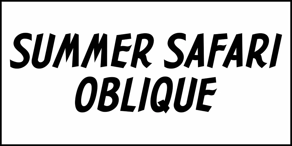 SUMMER SAFARI JNL by Jeff Levine Fonts — Display Font — thumbnail 4