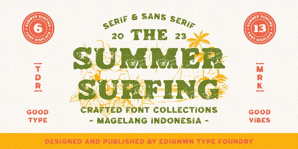 SUMMER SURFING by Edignwn Type — Dingbats Font