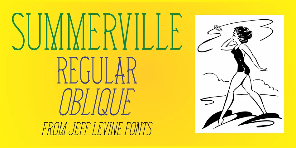 SUMMERVILLE JNL by Jeff Levine Fonts — Decorative Font