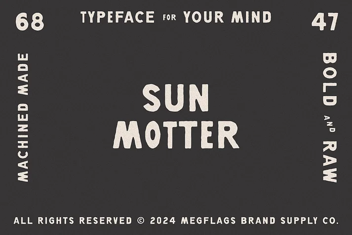 Sun Motter by Megflags โ Display Font