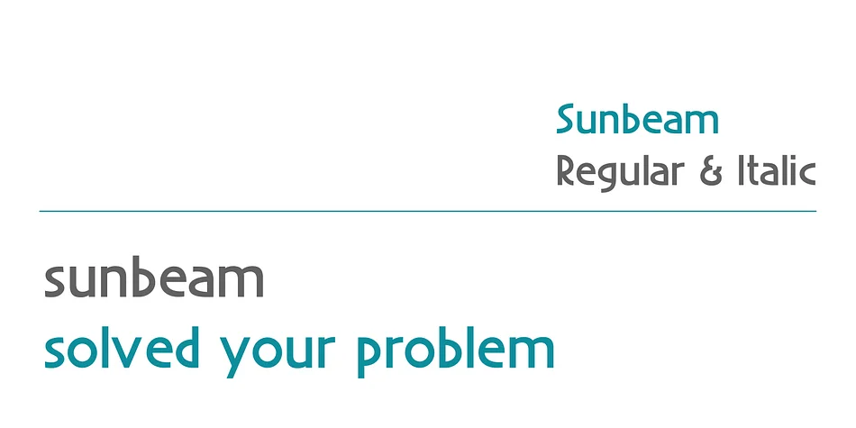 Sunbeam by Kustomtype — Display Font