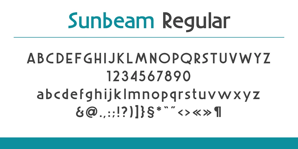Sunbeam by Kustomtype — Display Font — thumbnail 2