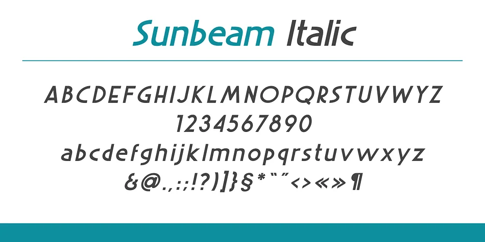 Sunbeam by Kustomtype — Display Font — thumbnail 3