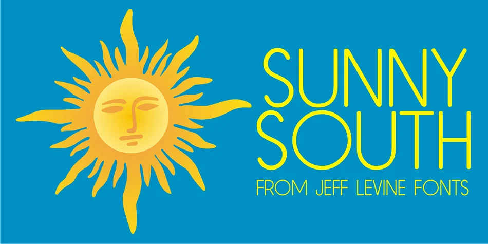 SUNNY SOUTH JNL by Jeff Levine Fonts — Display Font