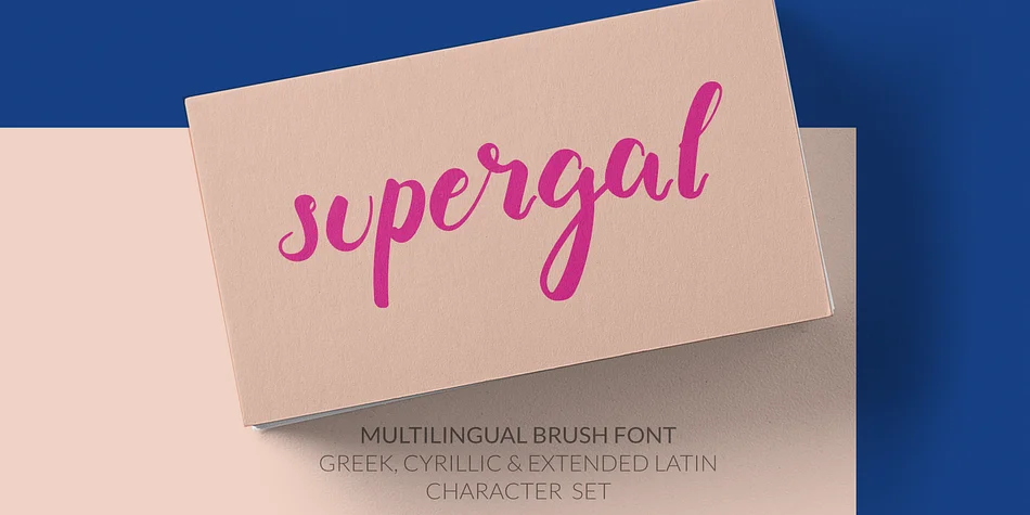 Supergal by Konstantina Louka — Display Font