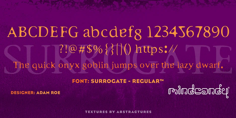 Surrogate™ by MINDCANDY — Decorative Font