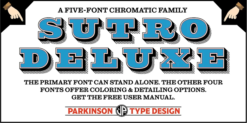 SUTRO DELUXE by Parkinson Type Design — Decorative Font