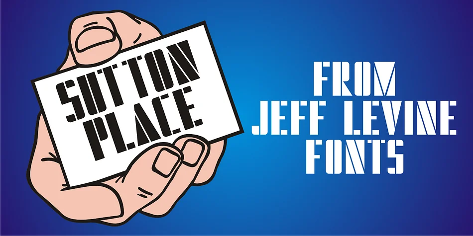SUTTON PLACE JNL by Jeff Levine Fonts — Display Font