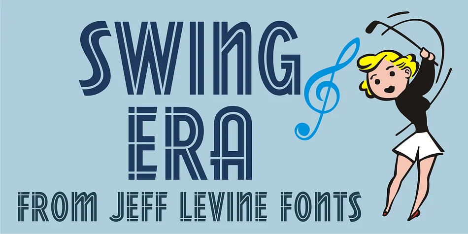 SWING ERA JNL by Jeff Levine Fonts — Decorative Font