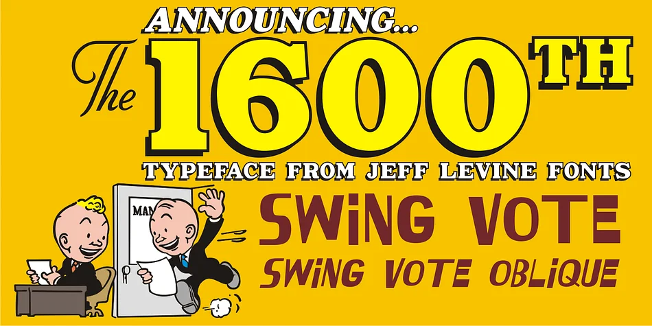 Swing Vote JNL by Jeff Levine Fonts — Display Font