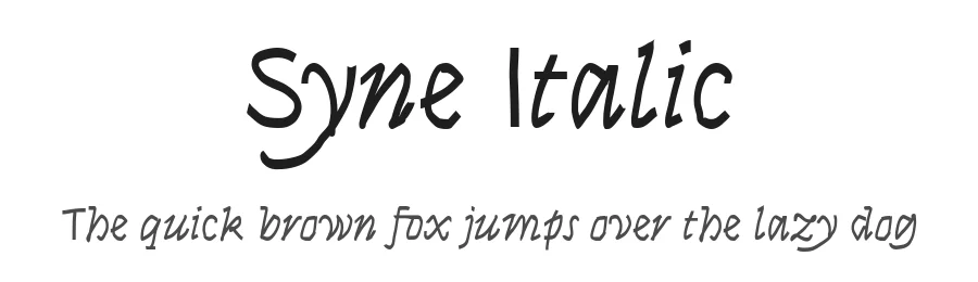 Syne Italic by Lucas Descroix โ Sans Serif Font