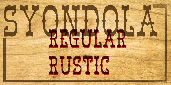 SYONDOLA by Greater Albion Typefounders — Decorative Font