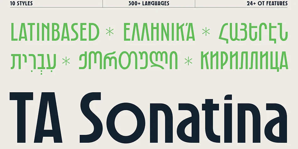TA Sonatina by TAFT Foundry — Display Font