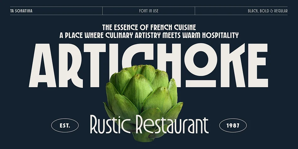 TA Sonatina by TAFT Foundry — Display Font — thumbnail 3