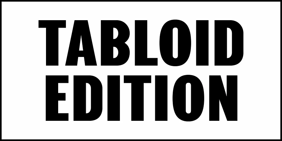 TABLOID EDITION JNL by Jeff Levine Fonts — Display Font — thumbnail 2