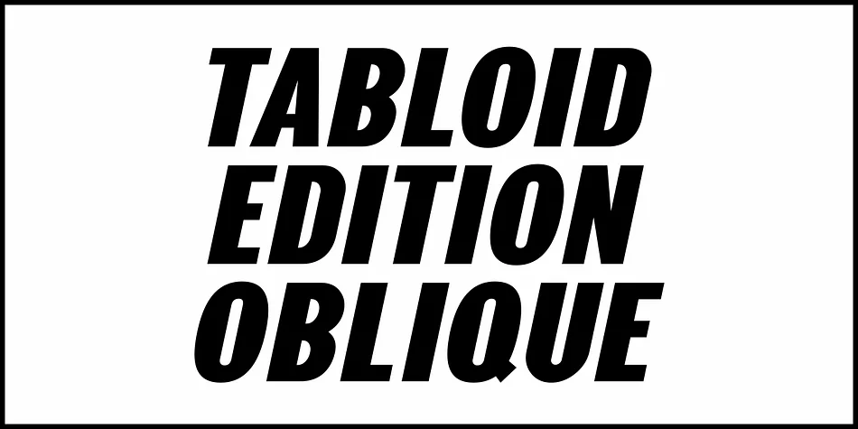 TABLOID EDITION JNL by Jeff Levine Fonts — Display Font — thumbnail 4