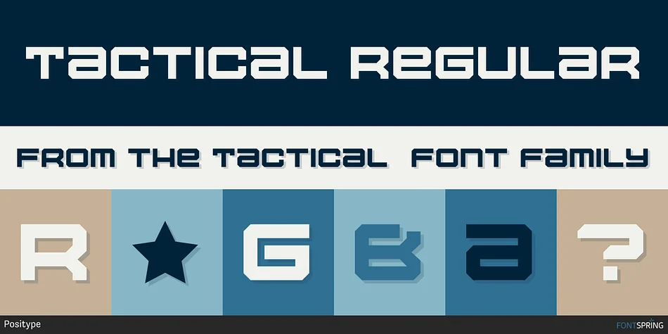 Tactical by Positype — Display Font
