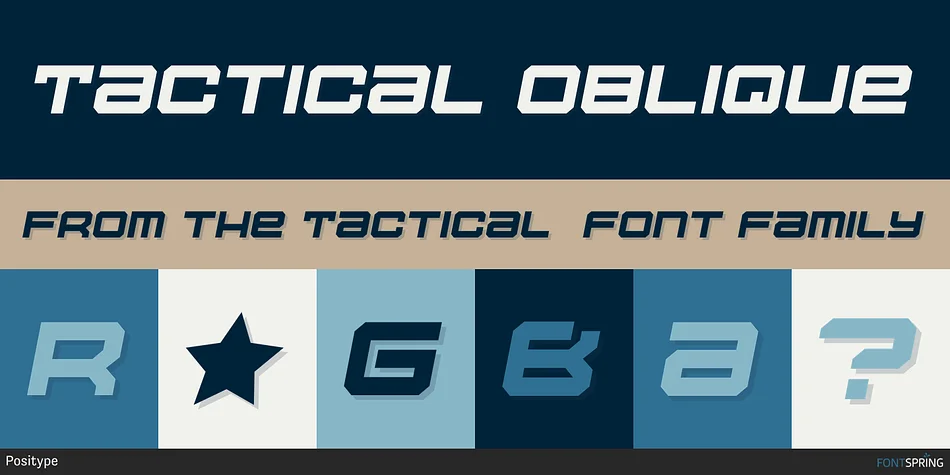 Tactical by Positype — Display Font — thumbnail 2