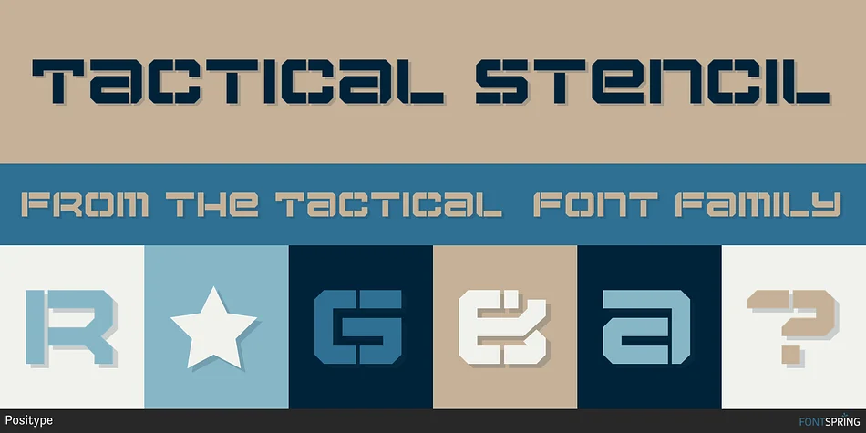 Tactical by Positype — Display Font — thumbnail 3