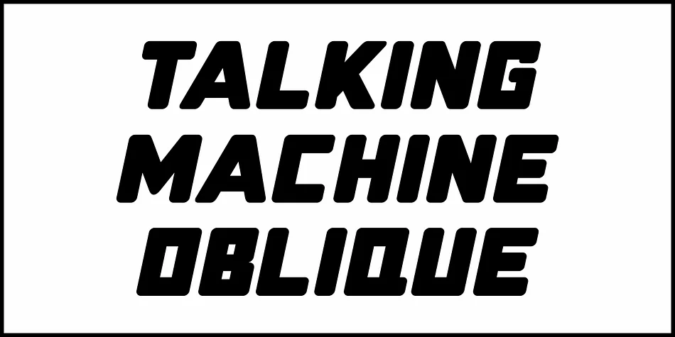 Talking Machine JNL by Jeff Levine Fonts — Display Font — thumbnail 4