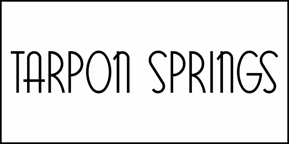 TARPON SPRINGS JNL by Jeff Levine Fonts — Decorative Font — thumbnail 2