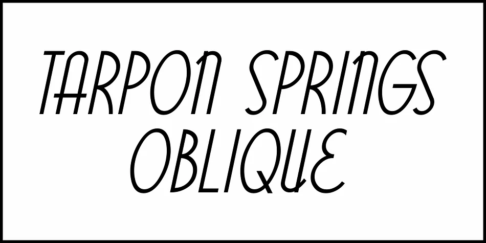 TARPON SPRINGS JNL by Jeff Levine Fonts — Decorative Font — thumbnail 4