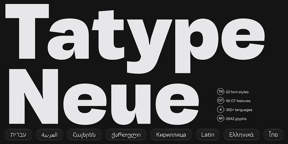 Tatype Neue by TAFT Foundry — Display Font