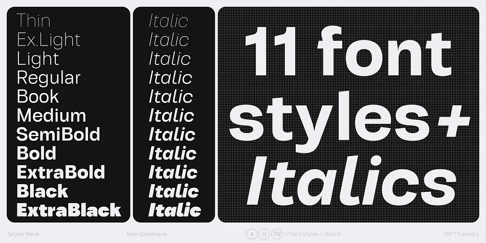 Tatype Neue by TAFT Foundry — Display Font — thumbnail 3
