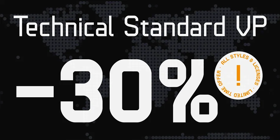 Technical Standard VP by VP Type — Display Font