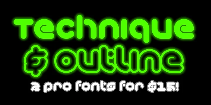 Technique BRK Pro by CheapProFonts — Display Font