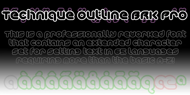 Technique BRK Pro by CheapProFonts — Display Font — thumbnail 2