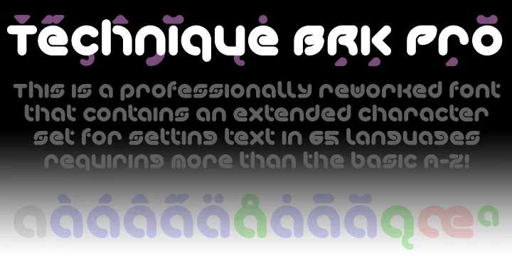 Technique BRK Pro by CheapProFonts — Display Font — thumbnail 3