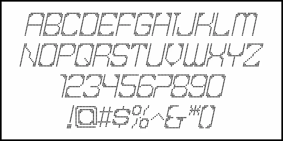 TECHNO MESSAGE JNL by Jeff Levine Fonts — Display Font — thumbnail 5