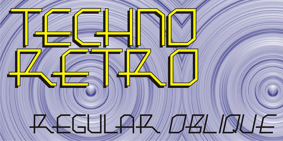 TECHNO RETRO JNL by Jeff Levine Fonts — Display Font