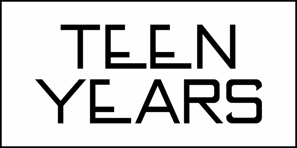 TEEN YEARS JNL by Jeff Levine Fonts — Display Font — thumbnail 2