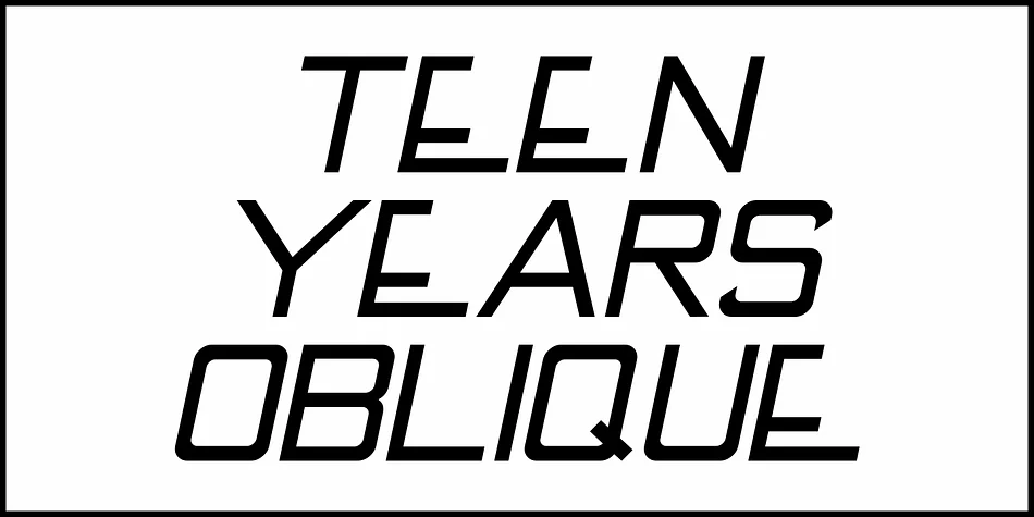 TEEN YEARS JNL by Jeff Levine Fonts — Display Font — thumbnail 4