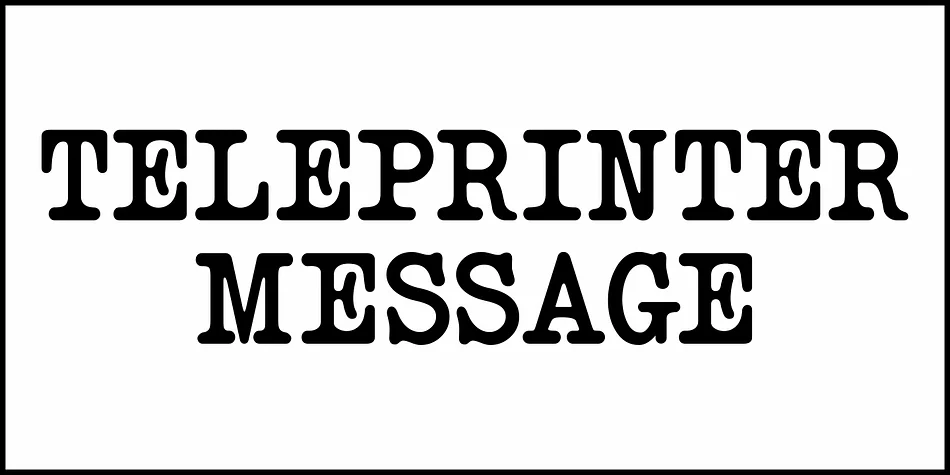 Teleprinter Message by Jeff Levine Fonts — Decorative Font — thumbnail 2