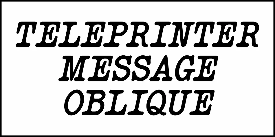 Teleprinter Message by Jeff Levine Fonts — Decorative Font — thumbnail 4