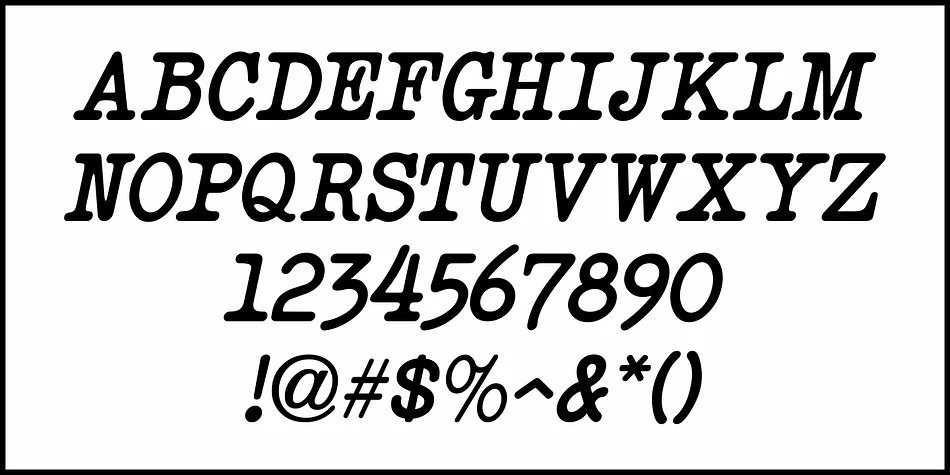 Teleprinter Message by Jeff Levine Fonts — Decorative Font — thumbnail 5