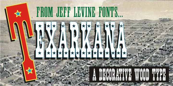 TEXARKANA JNL by Jeff Levine Fonts — Decorative Font