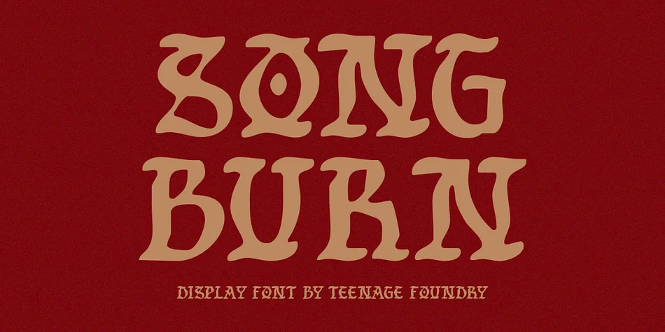 TF SONG BURN by Teenage Foundry — Blackletter Font