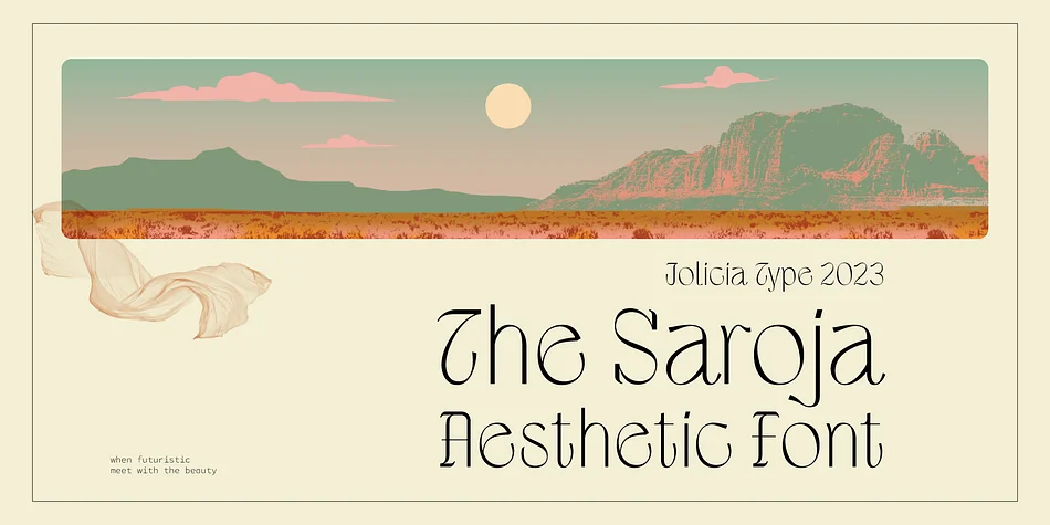 The Saroja by Jolicia Type — Display Font
