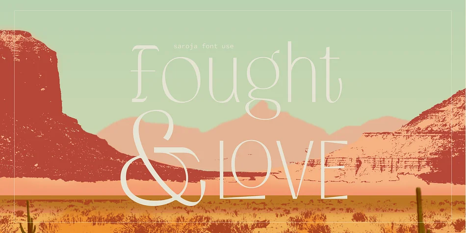 The Saroja by Jolicia Type — Display Font — thumbnail 2