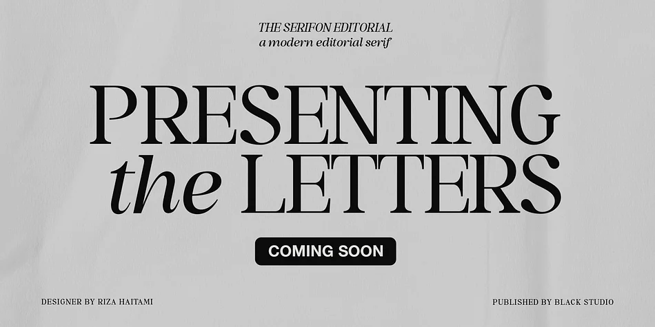 The Serifon Editorial by Black Studio — Display Font — thumbnail 4