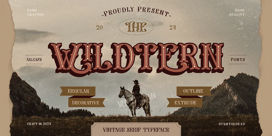 The Wildtern by Burntilldead — Decorative Font