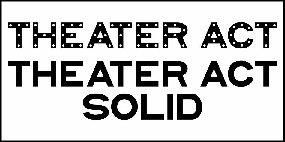 Theater Act JNL by Jeff Levine Fonts — Display Font — thumbnail 2