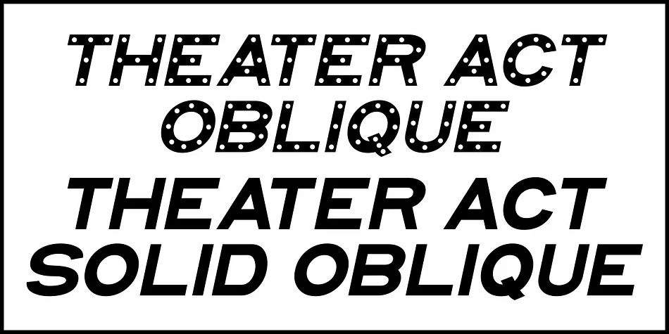 Theater Act JNL by Jeff Levine Fonts — Display Font — thumbnail 4