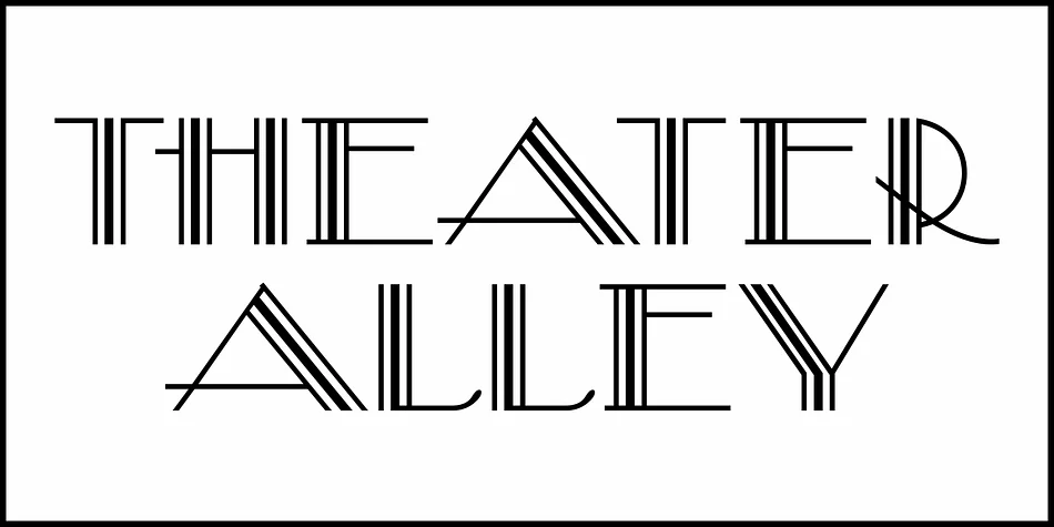 THEATER ALLEY JNL by Jeff Levine Fonts — Decorative Font — thumbnail 2